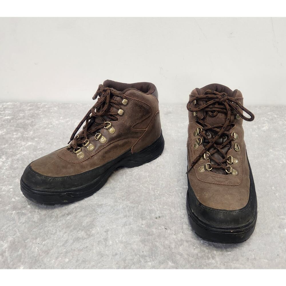 Wolverine Mens Brown Steel Toe Work Boots-Size 8.5